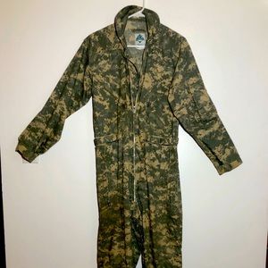 SALE! TOP GUN Military/Army Coveralls Overalls Green Camo